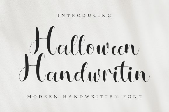 Halloween Handwritin Font