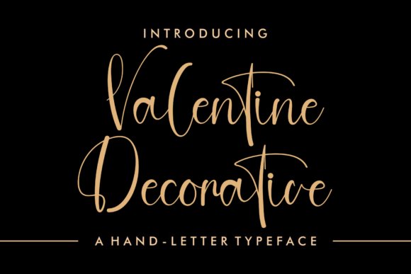 Valentine Decorative Font