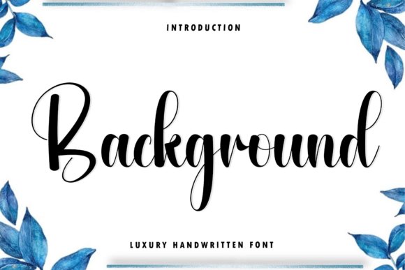 Background Font