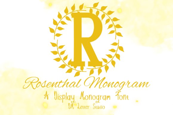 Rosenthal Monogram Font