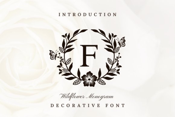 Wildflower Monogram Font
