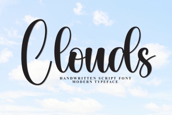 Clouds Font