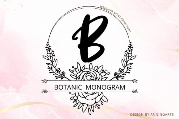 Botanic Monogram Font