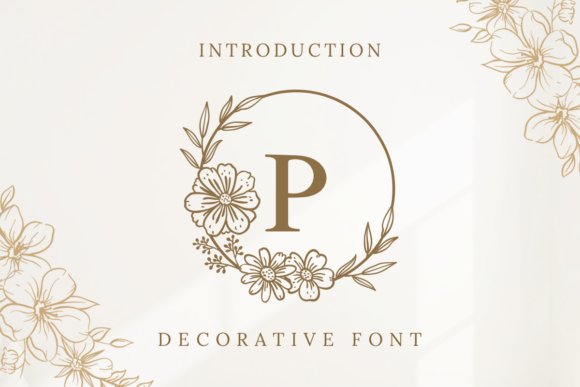 Monogram Flowers Font
