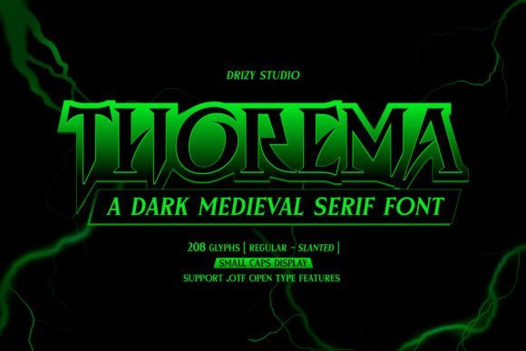 Thorema Font - Fonts for gothic design