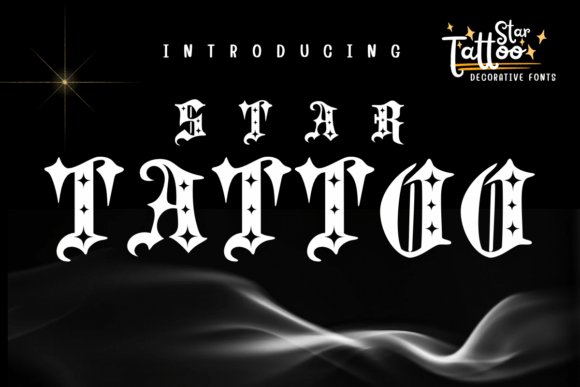 Star Tattoo Font