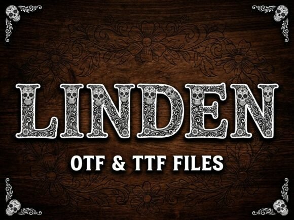 Linden - gothic letter tattoo font