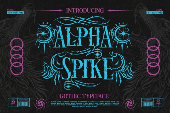 Alpha Spike Font