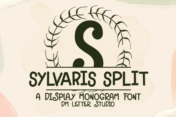 Sylvaris Split Monogram Font