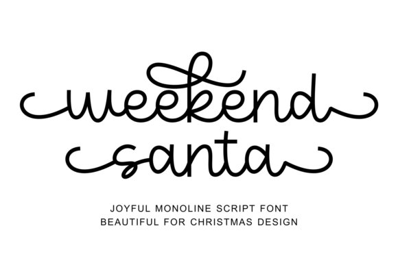 Weekend Santa Font