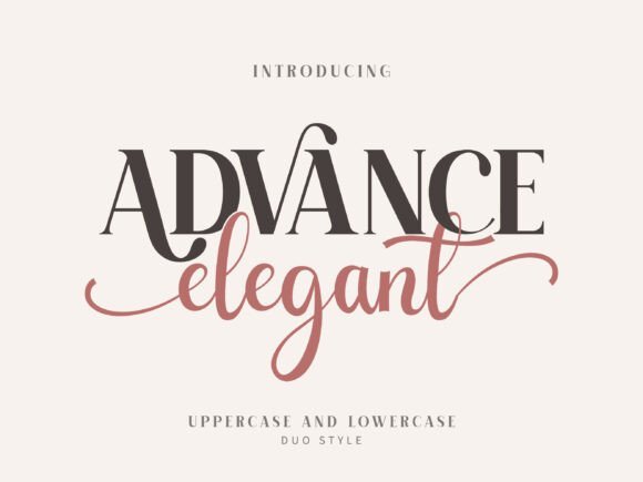 Advance Elegant Font