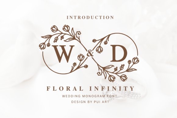 Floral Infinity Monogram Font