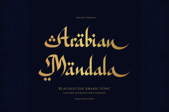 Arabian Mandala Font