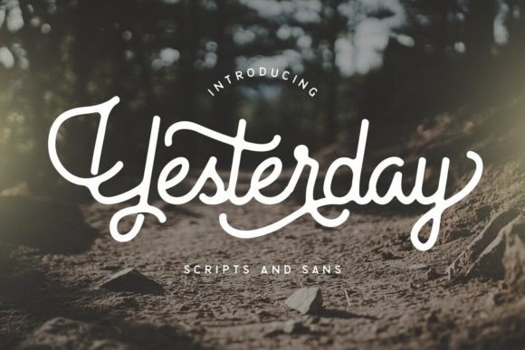 Yesterday Font - font combinations