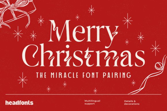 Merry Christmas Font Duo