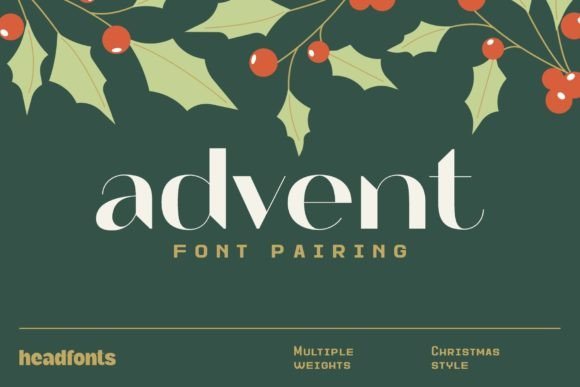 Advent Font Pairing