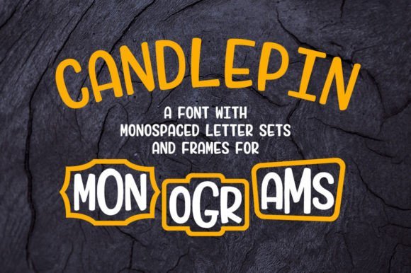 Candlepin Monogram Font