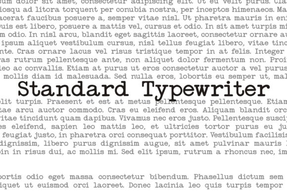 Standard Typewriter Font