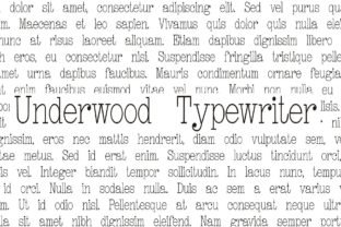 Underwood Typewriter Font