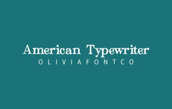 American Typewriter Font