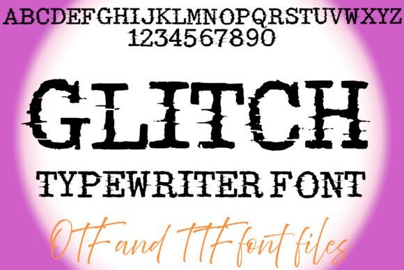 Glitch Typewriter Font