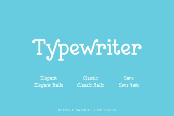Typewriter Font