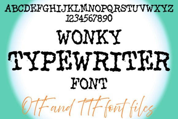Wonky Typewriter Font