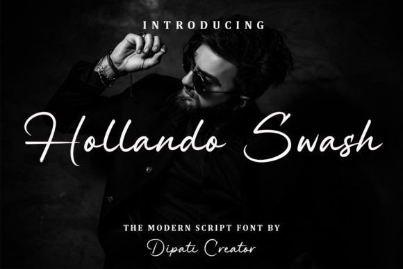 Hollando Swash Font - swash fonts