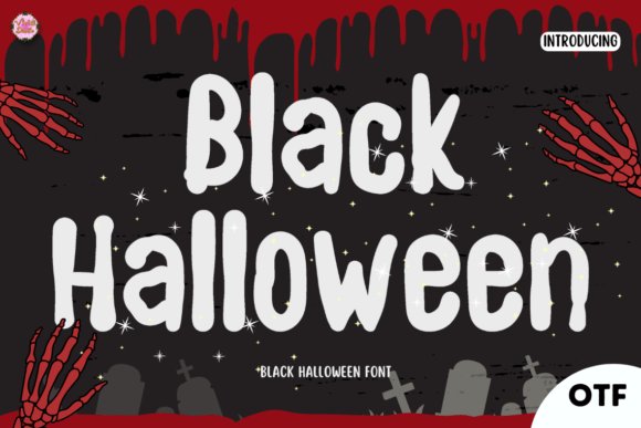 Black Halloween Font