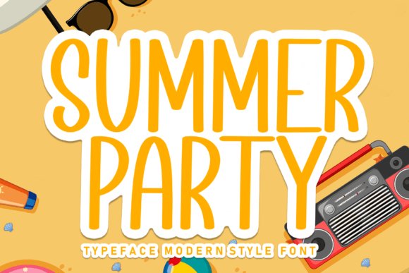 Summer Party Handwritten Font