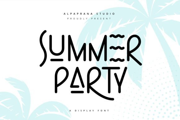 Summer Party Display Font