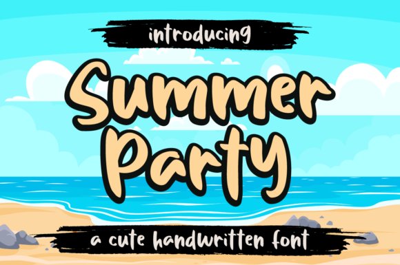 Summer Party Fonts: Summer Party Handwritten Script