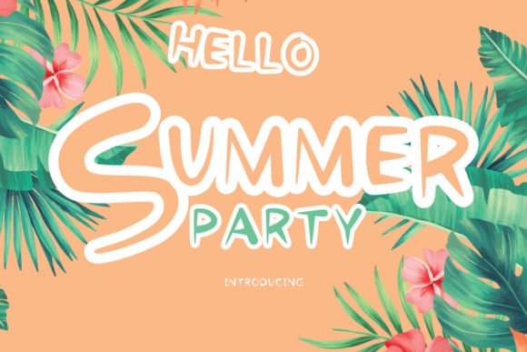 Summer Party Display Font