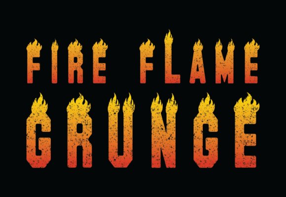 Fire Flame Grunge Font