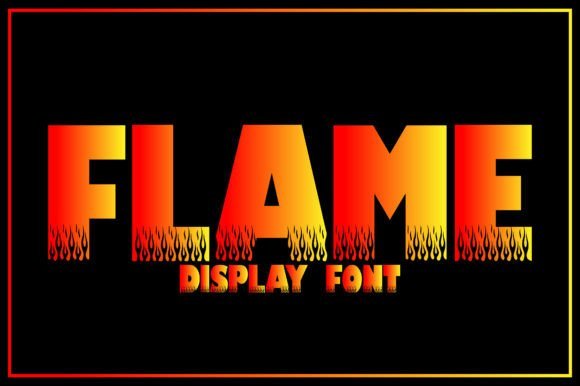 Flame Decorative Font