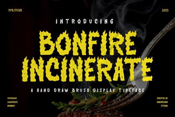Bonfire Incinerate Display Font
