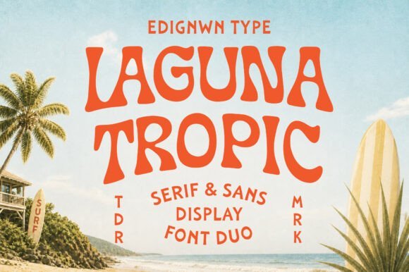 Laguna Tropic Font Duo