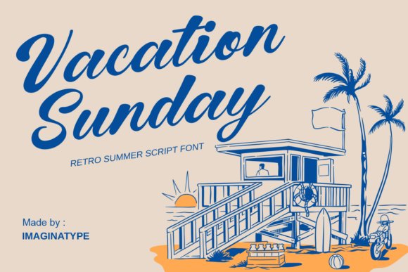 Vacation Sunday Font