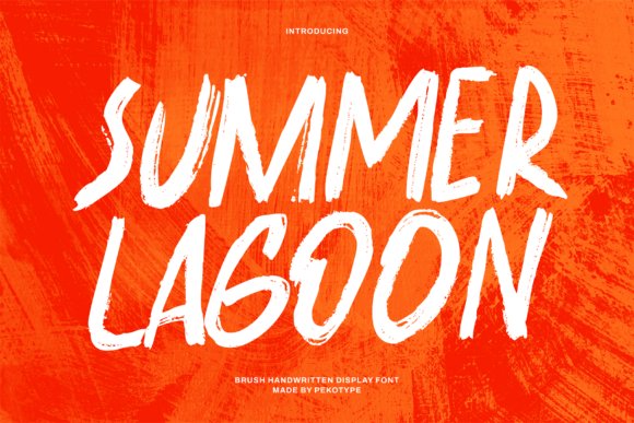 Summer Lagoon Display Font