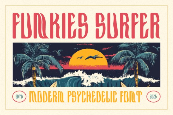 Funkies Surfer Display Font