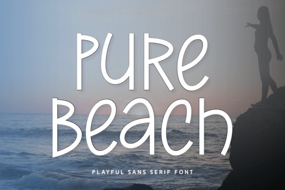 Pure Beach Sans Serif Font