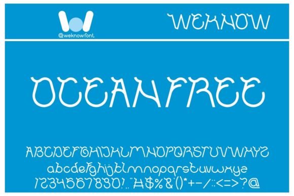 Ocean Free Beach Fonts