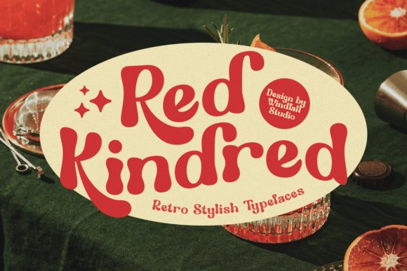 Red Kindred Display Font