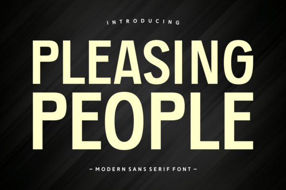 Pleasing People Font