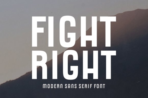 Fight Right Font