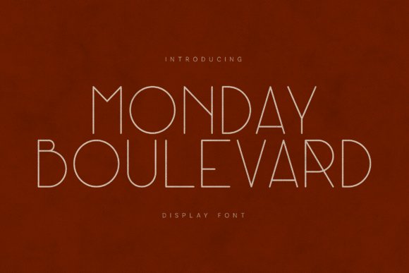 Monday Boulevard Font