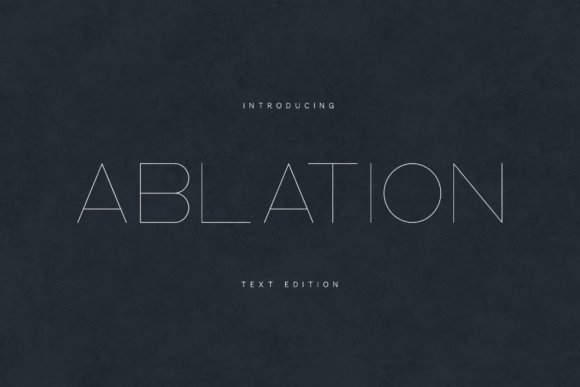 Ablation Sans Serif Font