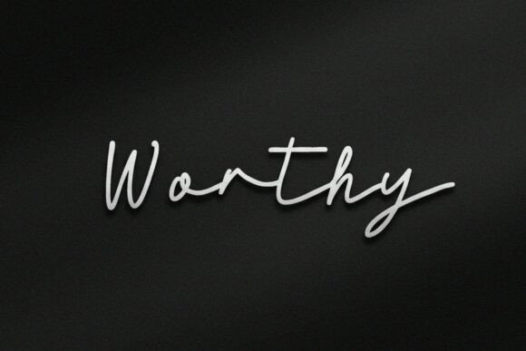 Worthy Script Font