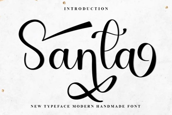 Santa Calligraphy Font