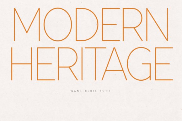 Modern Heritage Sans Serif Font